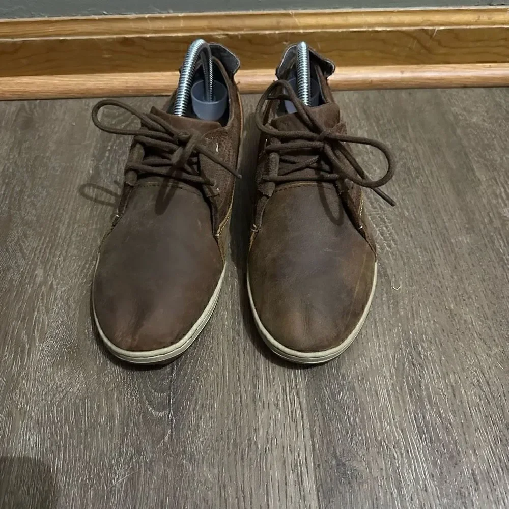 Merrell Ashland Tie Shoes Womens 8.5 Brown Nubuck Leather Comfort J42516